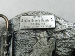 Vintage 1990 Volunteer Firefighter Metal Belt Buckle – Arroyo Grande Buckle Co.