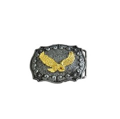 Belt Buckle Flying Eagle Western Cowboy Silver Tone 3.5×2.5 Fits 1.5” Belt