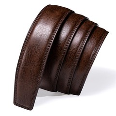 Barry.Wang Mens Belt Length 130cm-51&Prime;,adjustable, Solid Geometric Brown
