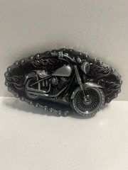 – Motorcycle Themed Aluminum Belt Buckle