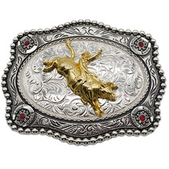 Western texas State Flag Cowboy Rodeo Scorpion Saint Jude Rooster Belt Buckle