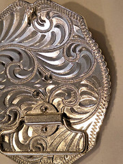 Western Belt Buckle, Longhorn Design
