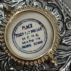 Vintage Western Cowboy Buckle Oval Silver Tone Floral Engraved Fits 1.5 in Belt