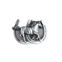 Vintage Style Horse Horseshoe Western Belt Buckle Boucle de ceinture