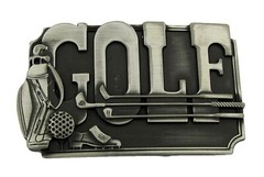 Men American Golf Golfer Machinist Mechanic Telephone Lineman Eagle Belt Buckle
