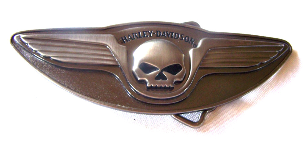 Harley-Davidson Winged Skull 5&Prime; Belt Buckle 97785-08V ©2007