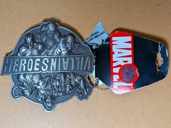 Marvel Heroes & Villains Brass Belt Buckle – Flip Design – New w/ Tags