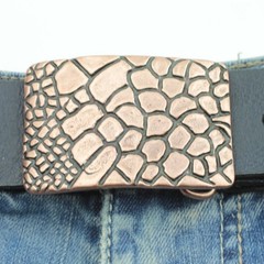 Croco Look Metal Belt Buckle – Textured Design, Elegant & Modern