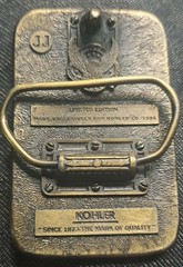 KOHLER – Limited Edition 1986 Brass Belt Buckle American Buckle Co USA Vintage