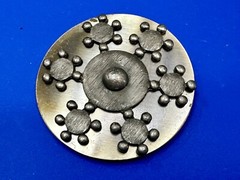 Retro Artisan Metal Work Unique Vintage Round Belt Buckle