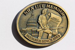 NRA LIFE MEMBER SINCE 1983 – Second Amendment Belt Buckle