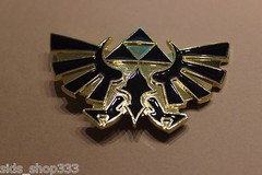 Nintendo THE LEGEND OF ZELDA Black and Gold Triforce Belt Buckle