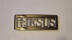 JESUS / CROSS CUSTOM Name Belt Buckle -Put your name or word on Buckle