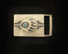 JEAN&rsquo;S FRIEND vintage-style Western belt buckle bear claw design RARE