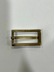 Solid Brass Satin Brass Belt Buckle Made in Italy Fits 0.79&Prime; Belt Strap
