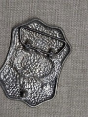 vintage 1970s belt buckle RODEO metal pewter WESTERN horse bronco COWBOY