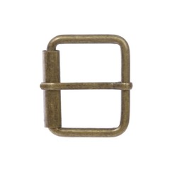 1 1/2&Prime; Nickel Plated Single Prong Simple Roller Buckle