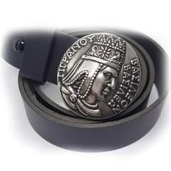 Tigran Kings of King Vasileon Vasilen Armenian Silver Belt Buckle with Leather