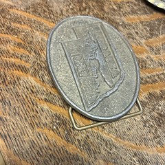 CDC Metalworks Nebraska 1867 State Oval Western Belt Buckle