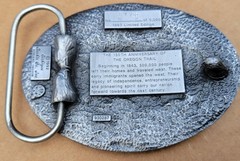 Siskiyou Buckle Co. 150 Year Anniversary 1843 Oregon Trail 1993 Belt Buckle EUC
