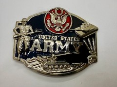 United States Army Military Soldier Veteran Commemorative Belt Buckle