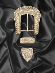 1.5” Western Cowgirls Full Crystal Belt Buckle