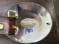 lonestar silversmiths clay county fair 100th anniversary belt buckle with belt