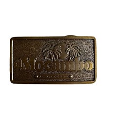 Vintage belt buckle El Mocambo Music Hall Toronto 1976 Jimm Watson Palms Sun
