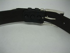 STERLING SILVER 925 BUCKLE TWO LOOP AND TIP SET & GENUINE LIZARD 1.5&Prime; BELT U.S.A