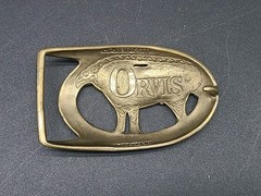 Leonard P. Reid Bronze Labrador Orvis Belt Buckle 2001
