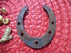 Vintage Anson COWBOY Tie Bar Clip Pin Brooch Lucky Horseshoe Boot WESTERN Rodeo