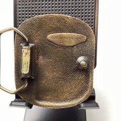 Vintage 76 rare Indiana Metal Craft Lion Belt Buckle Brass Enamel Wildlife C 97