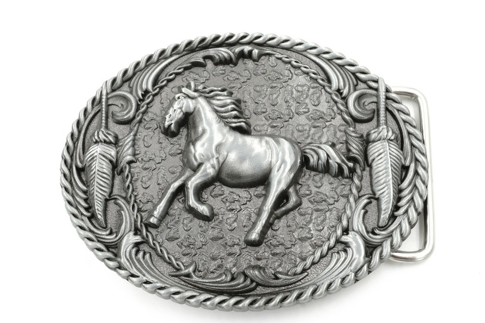 Original Western Horse Cowboy Rodeo Metal Belt Buckle