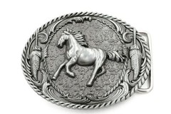 Original Western Horse Cowboy Rodeo Metal Belt Buckle