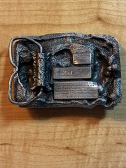 Vintage 1894 ALASKA COMMEMORATIVE 3D WOLF HEAD & Miner LIMITED EDITION 257/2500