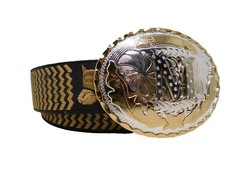 Belt Buckle Dimond Letter M Cowboy Sliver,Gold,Metal