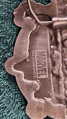 2009 MARVEL Comic HEROES VS. VILLAINS Brass BELT BUCKLE – Nickel Color BRAND NEW