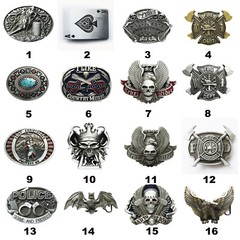 Skull Western Music Cowboy Cowgirl Wildlife Belt Buckle Mix Style Stock in US