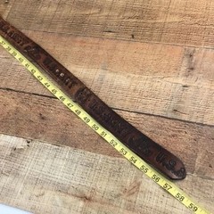 US Army Vintage Brown Leather Buckle Belt Mens One Size