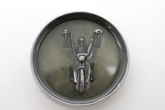 New Men Round Belt Buckle Silver Metal Cowboy Western Biker Skeleton Motorcycle