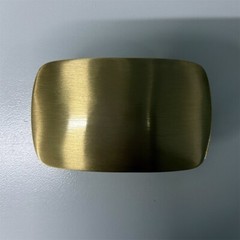 Solid Brass Rectangle Blank Belt Buckle BS019
