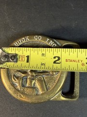 Vintage Blacksmith Brass Belt Buckle Buck Go Inc.