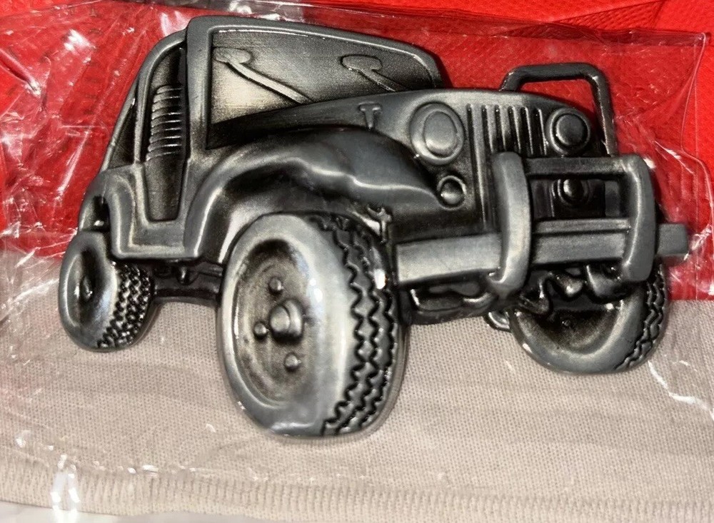 Military Style Vehicle Belt Buckle Metal Jeep Wrangler Awesome Look