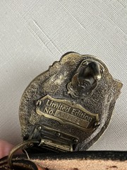 USA commerative 200th anniversary leather belt & buckle, Sz M 34-36, America!