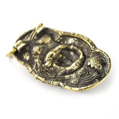 Belt buckle Alien, Steampunk brass belt buckle, Skull belt buckle