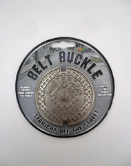 Kalan AMSTERDAM Sewer Belt Buckle Manhole Cover Pewter Tone 3&Prime;D BN