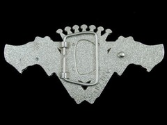 SE11105 *NOS* REALLY COOL **DUELING GUNS W/ TRUCKER GIRLS** FASHION ART BUCKLE