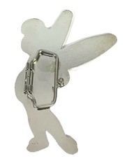 Tinker Bell Fairy Buckle Metal & Epoxy 4.75”x 3.75”Fits Up To 1.75” Belt 2