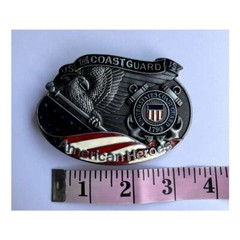 Coast Guard American Heroes Belt Buckle