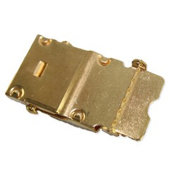 NEW In Bag Military USGI GoldPlated Trousers Belt Buckle 1 1/8&Prime; 8315-01-465-9020